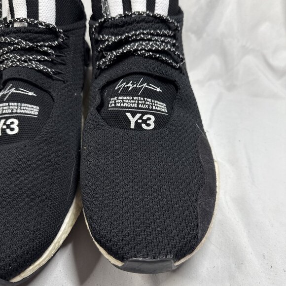 Adidas Y-3 Saikou Sneakers Mens Size 12 Black Original Limited‎ AC7196 2017 EUC - Picture 4 of 11